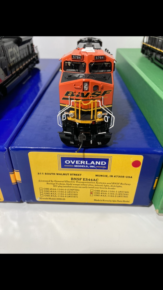 Overland Models Brass BNSF ES44AC #5764 DCC & Sound