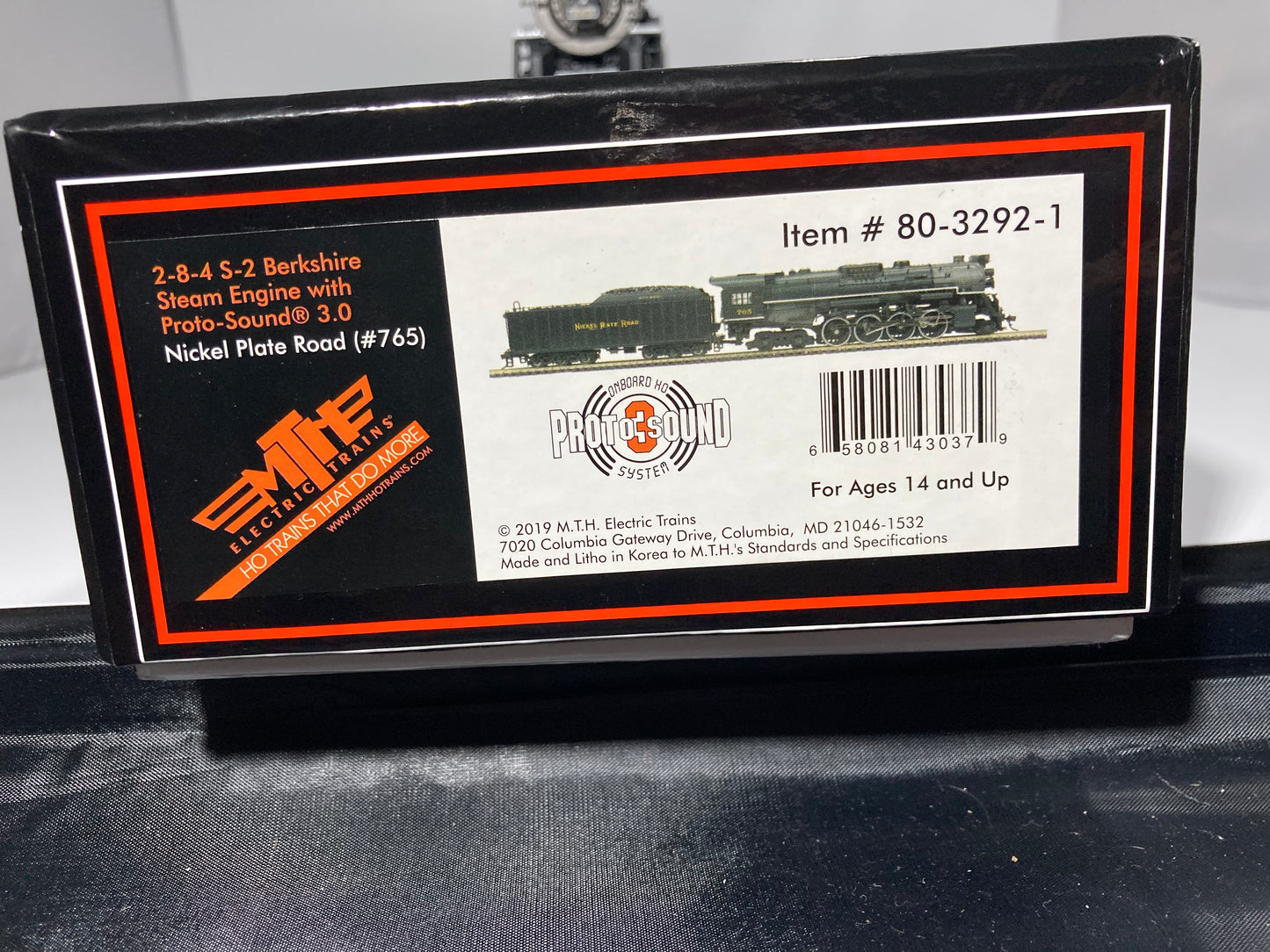 M.T.H. Nickel Plate Road 2-8-4 S-2 Berkshire Steam Engine With Proto 3 Sound