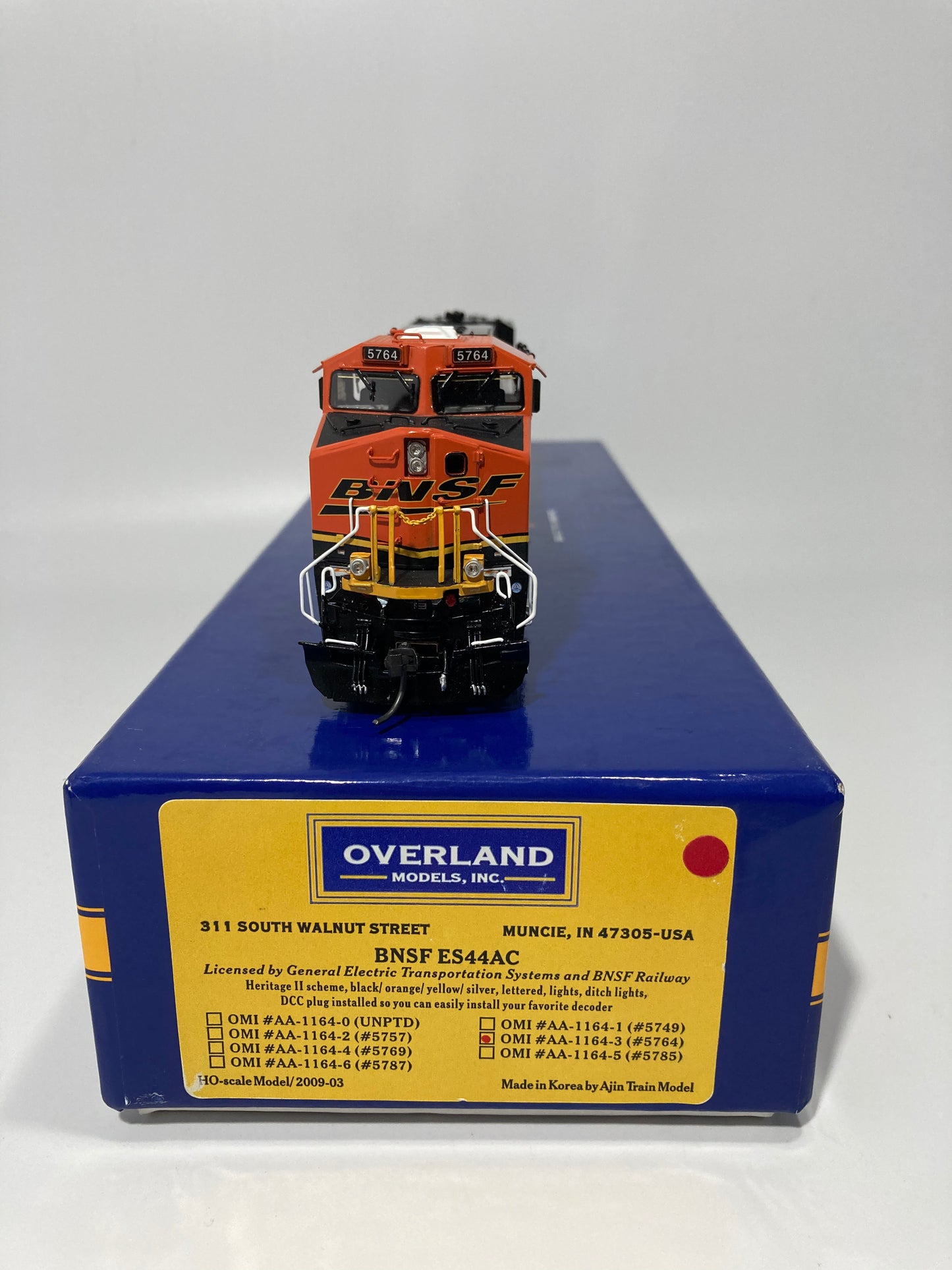 Overland Models Brass BNSF ES44AC #5764 DCC & Sound