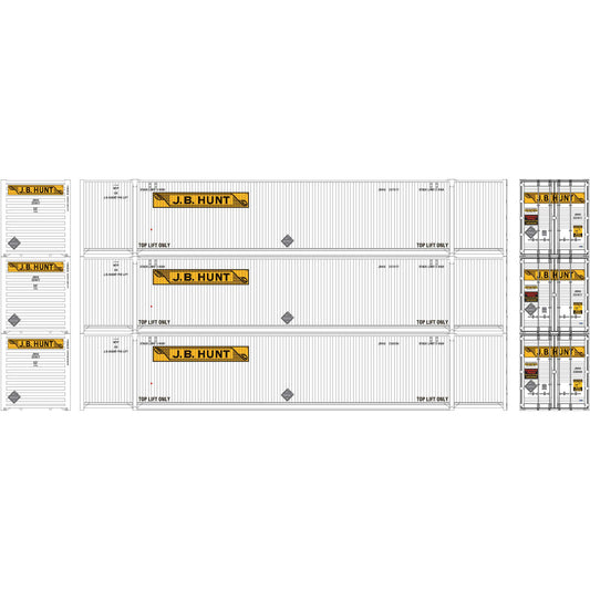 Athearn JB Hunt 53’ CIMC Container Lot