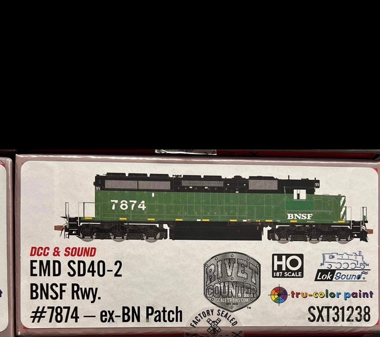 Scaletrains Rivet Counter BNSF SD40-2 #7874 DCC & Sound