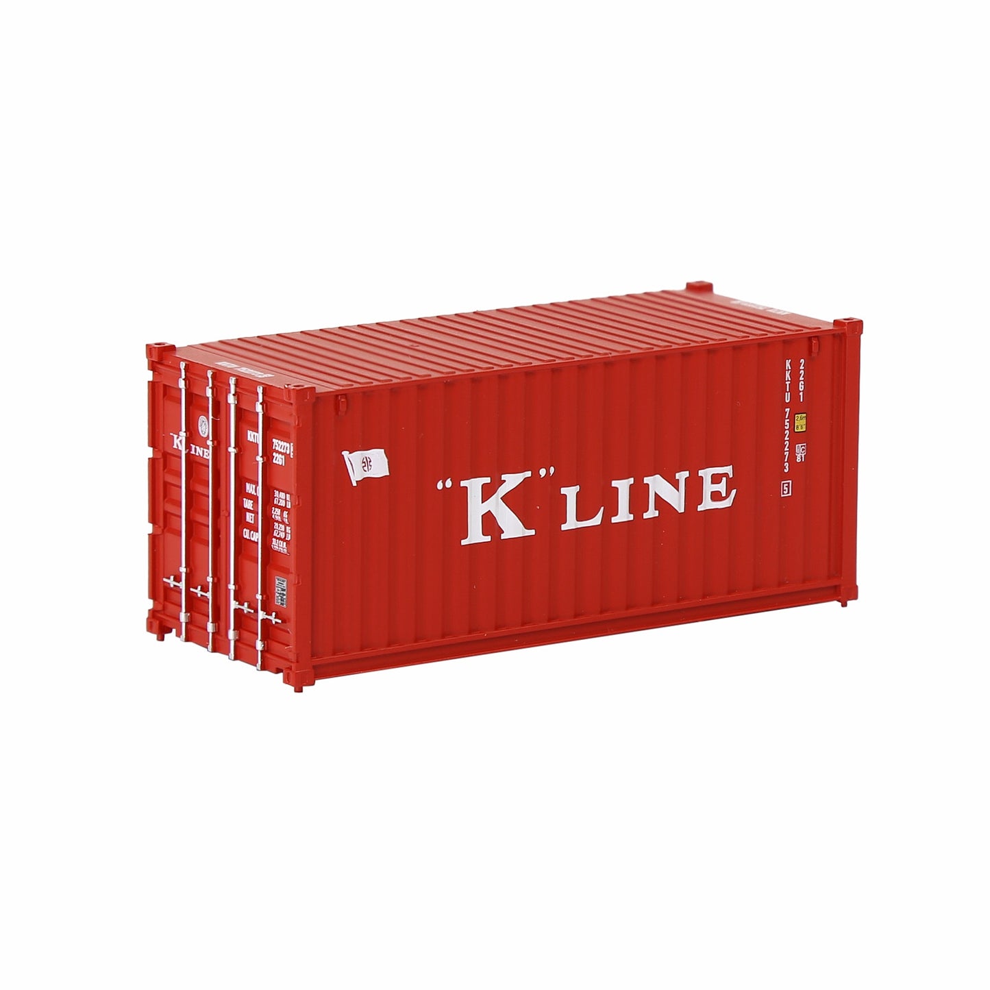Evemodel 1pc HO Scale 1:87 20ft Shipping Container Model Railway Cargo Box 20' Container C8726