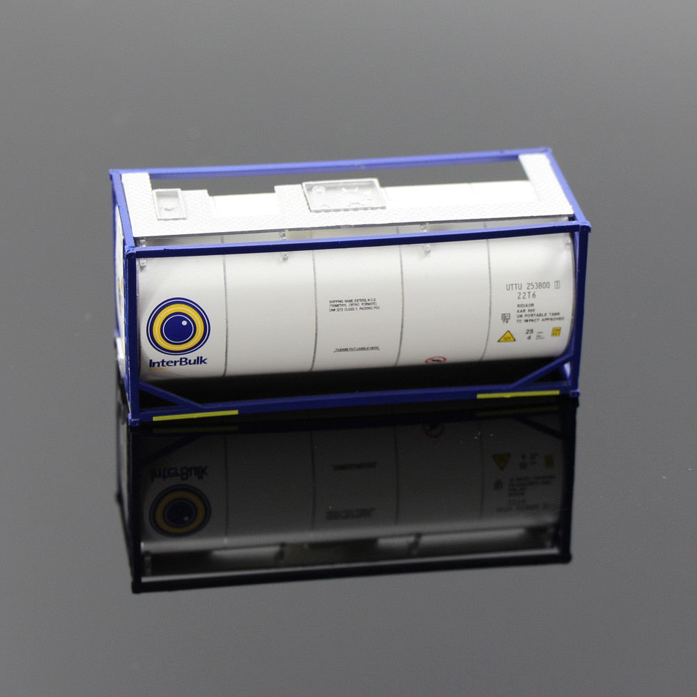 Evemodel C8723 2pcs HO Scale 1:87 20ft Oil Tank Shipping Container