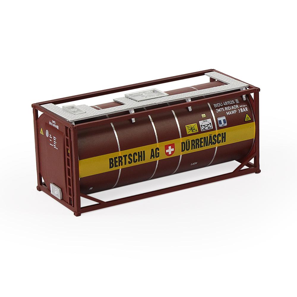 Evemodel C8723 2pcs HO Scale 1:87 20ft Oil Tank Shipping Container