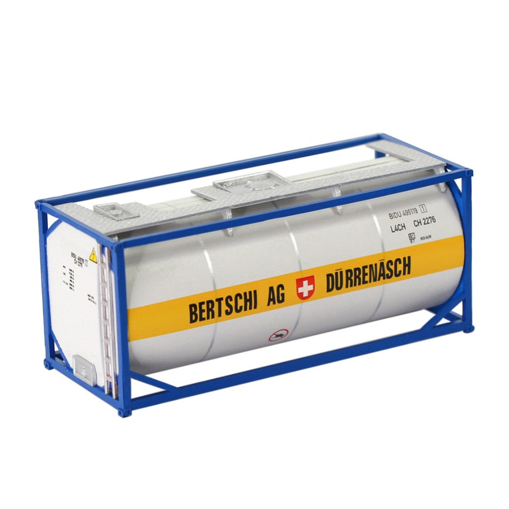 Evemodel C8723 2pcs HO Scale 1:87 20ft Oil Tank Shipping Container