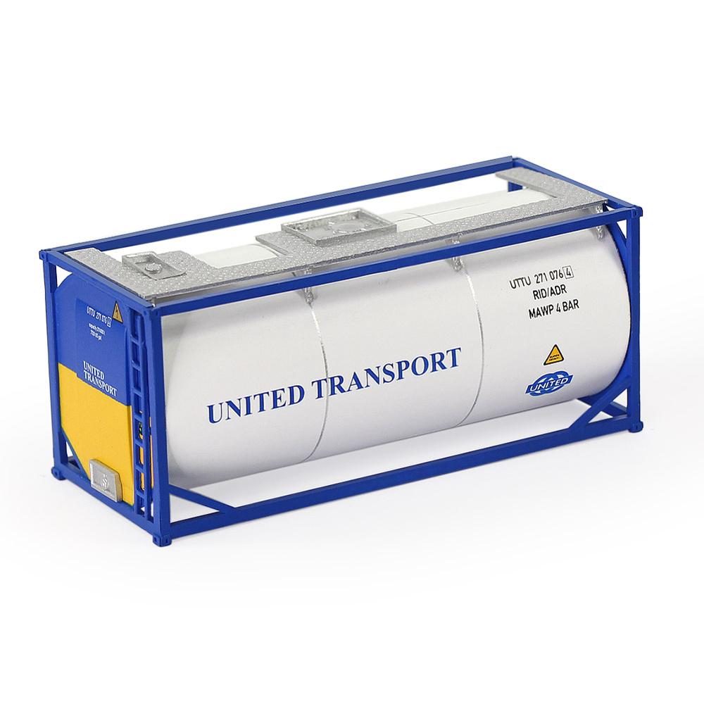 Evemodel 1pc HO Scale 20ft Oil Tank Car 1:87 Container Freight Cars Model Trains C8723