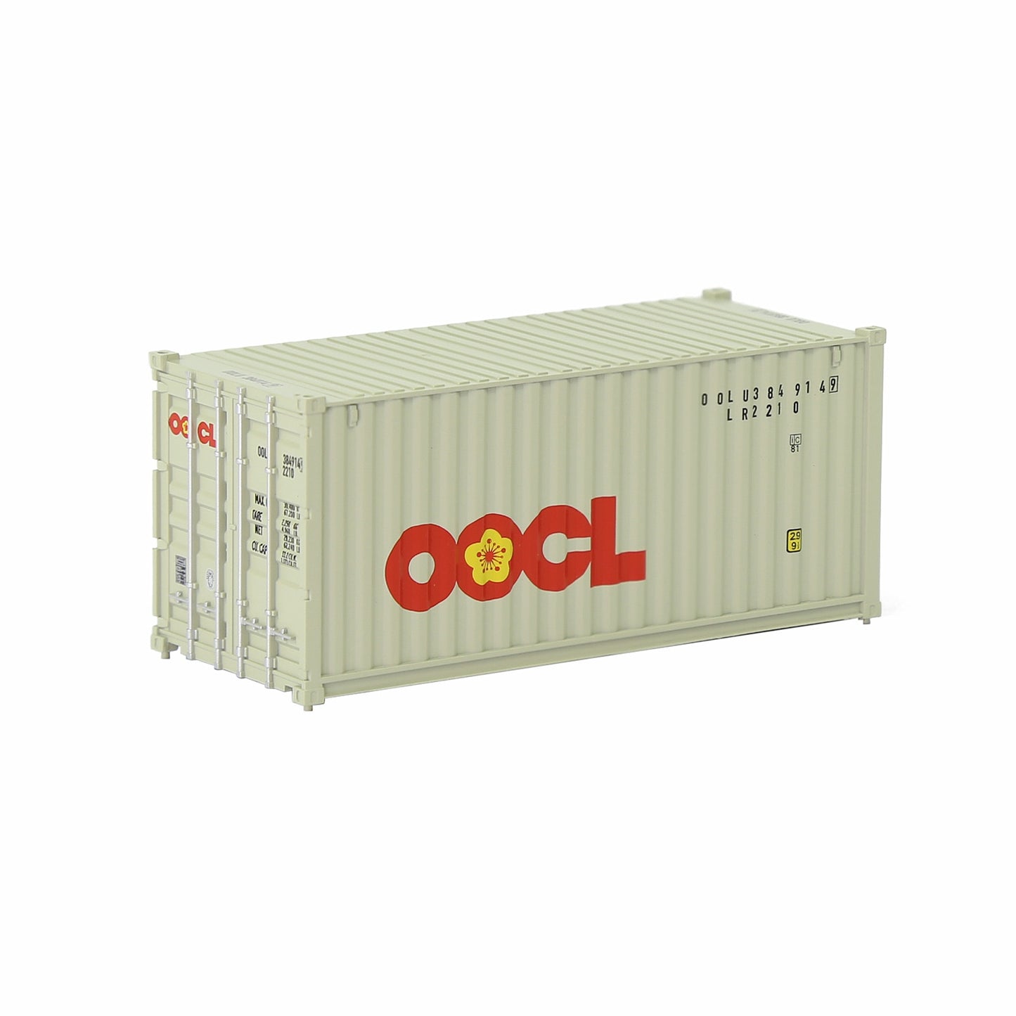 Evemodel 1pc HO Scale 1:87 20ft Shipping Container Model Railway Cargo Box 20' Container C8726