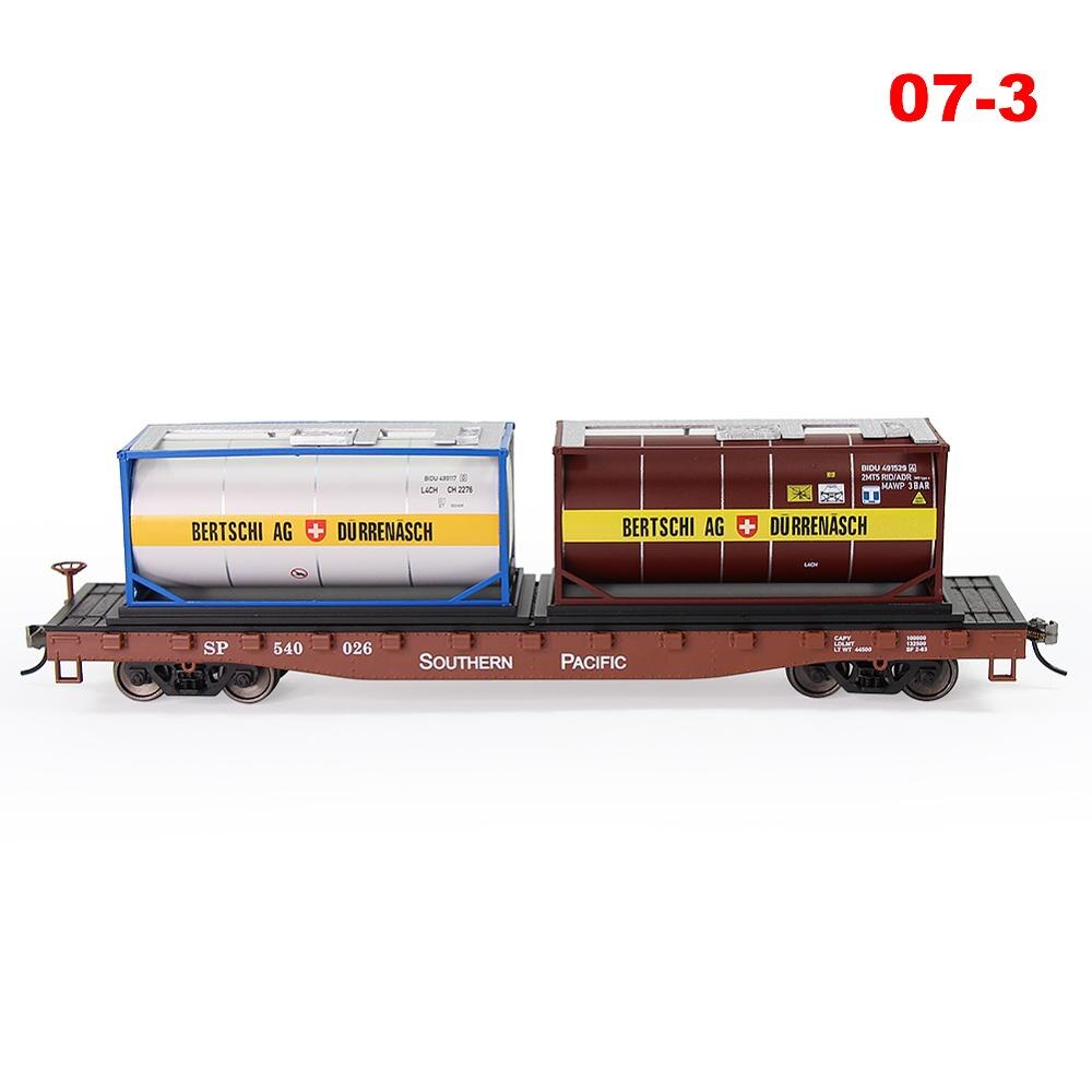 Evemodel C8723 2pcs HO Scale 1:87 20ft Oil Tank Shipping Container