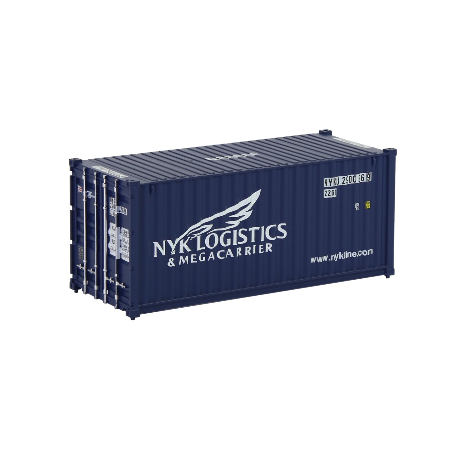 Evemodel 1pc HO Scale 1:87 20ft Shipping Container Model Railway Cargo Box 20' Container C8726