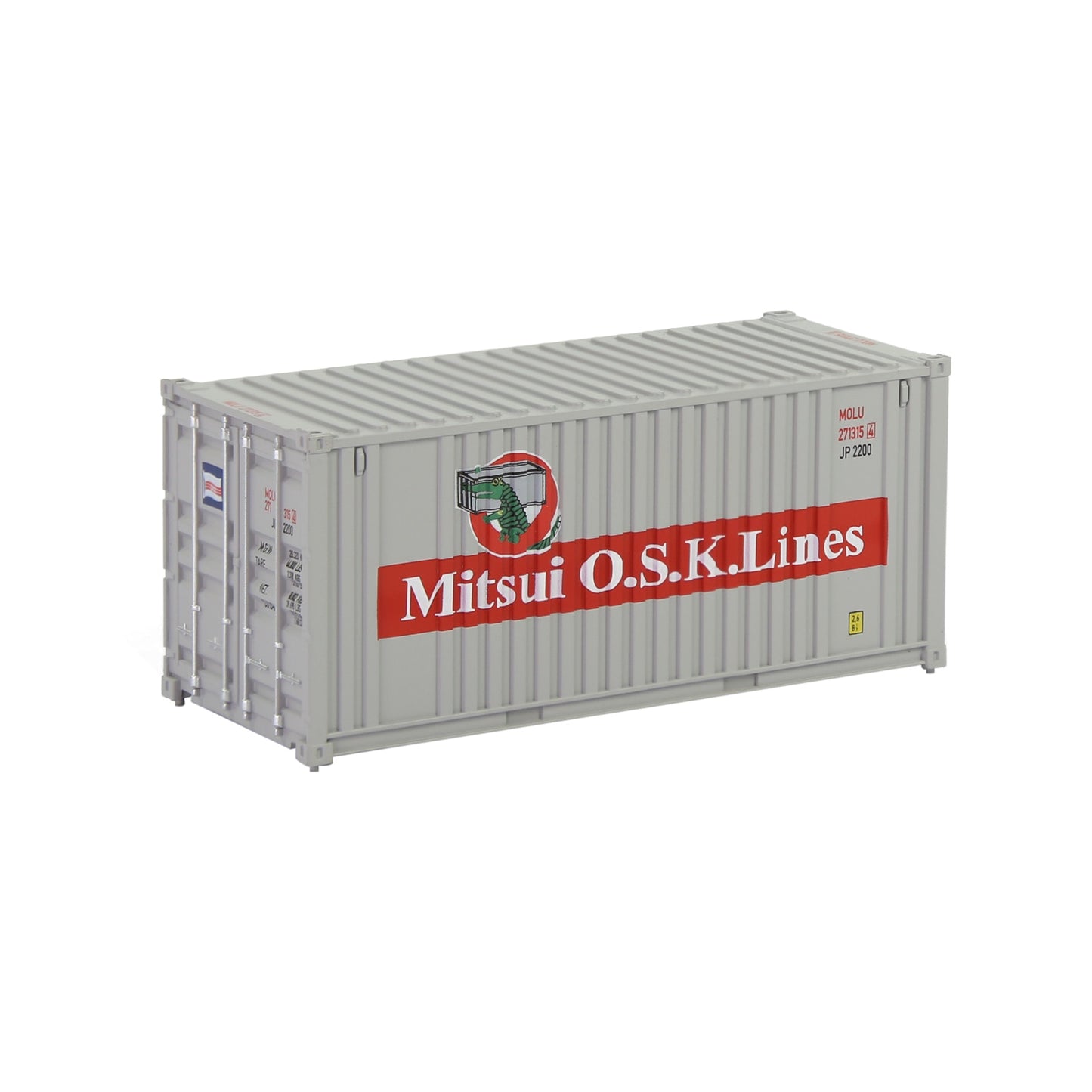Evemodel 1pc HO Scale 1:87 20ft Shipping Container Model Railway Cargo Box 20' Container C8726