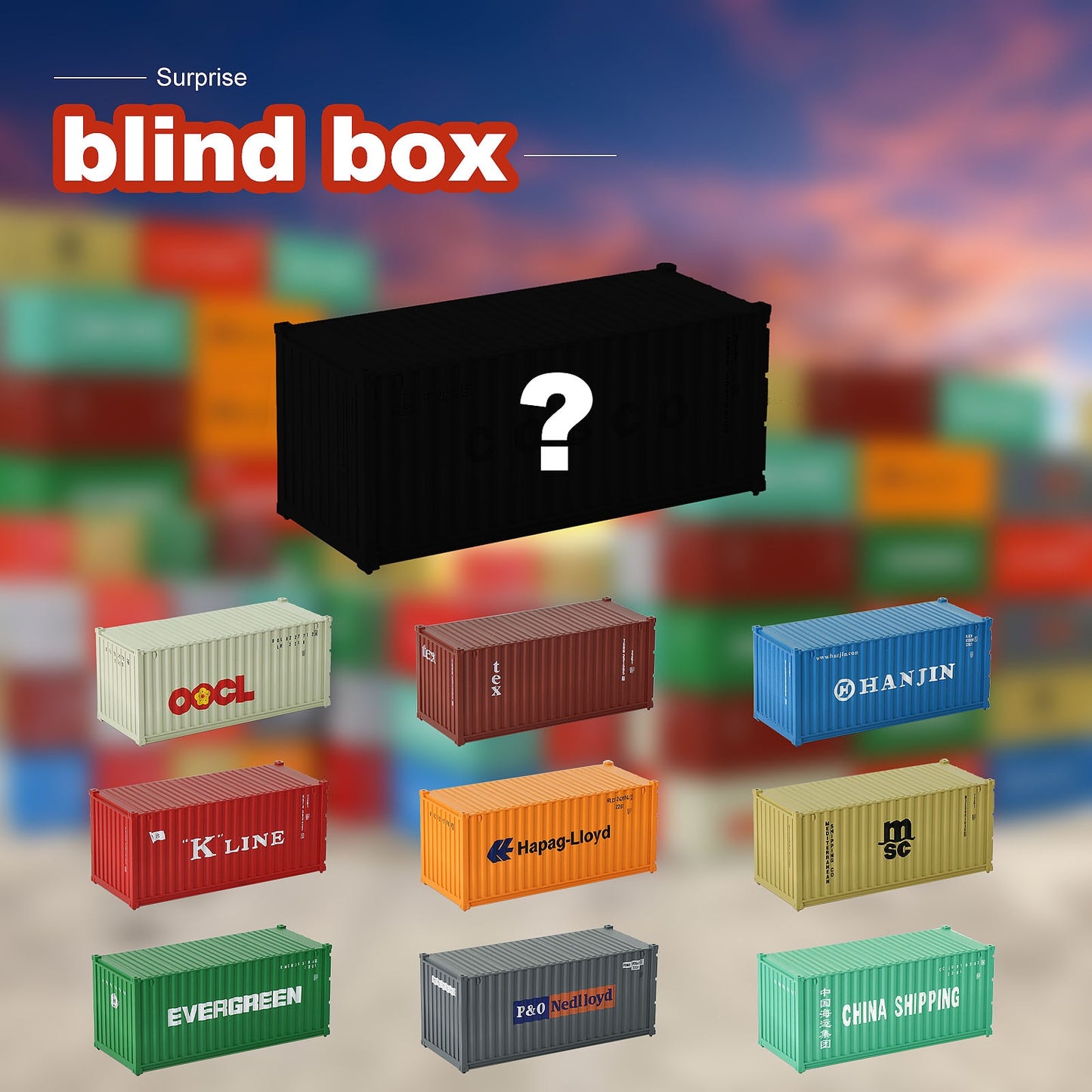 Evemodel 1pc HO Scale 1:87 20ft Shipping Container Model Railway Cargo Box 20' Container C8726