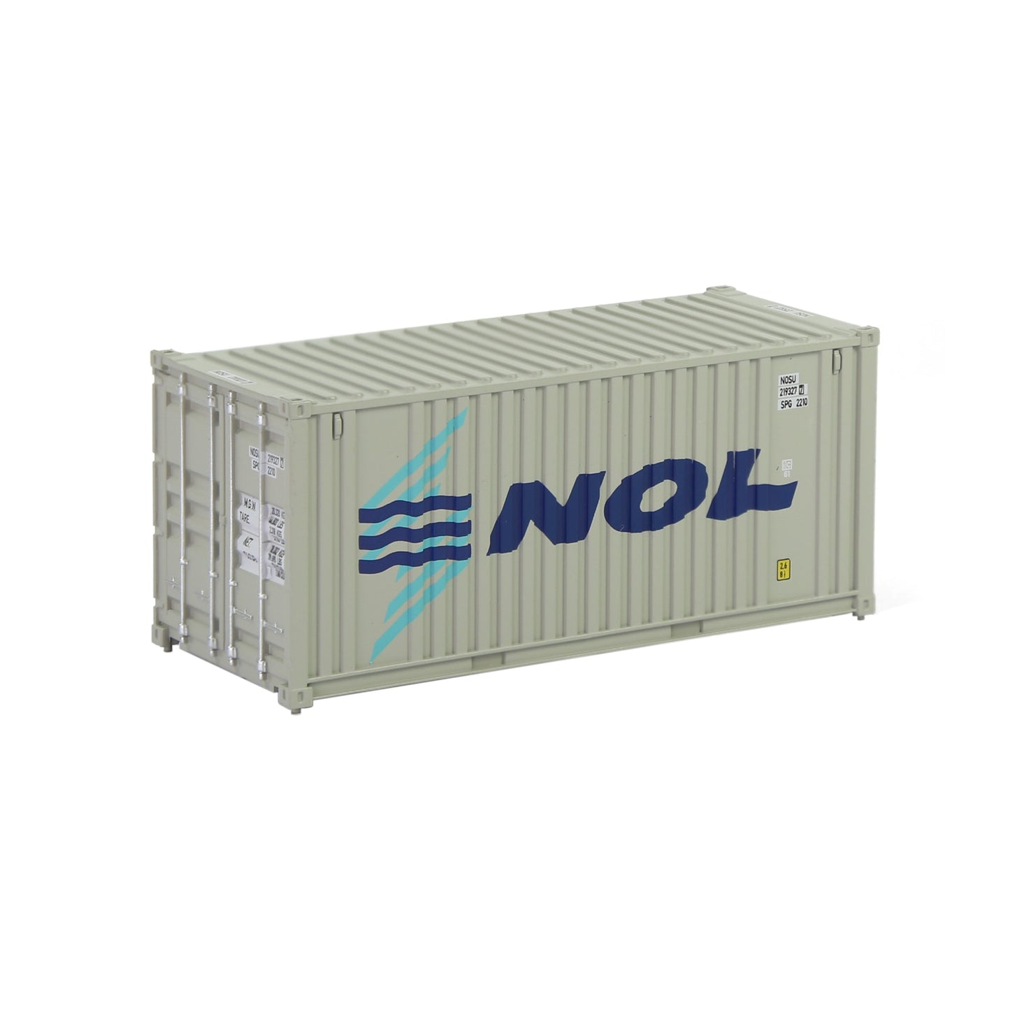Evemodel 1pc HO Scale 1:87 20ft Shipping Container Model Railway Cargo Box 20' Container C8726