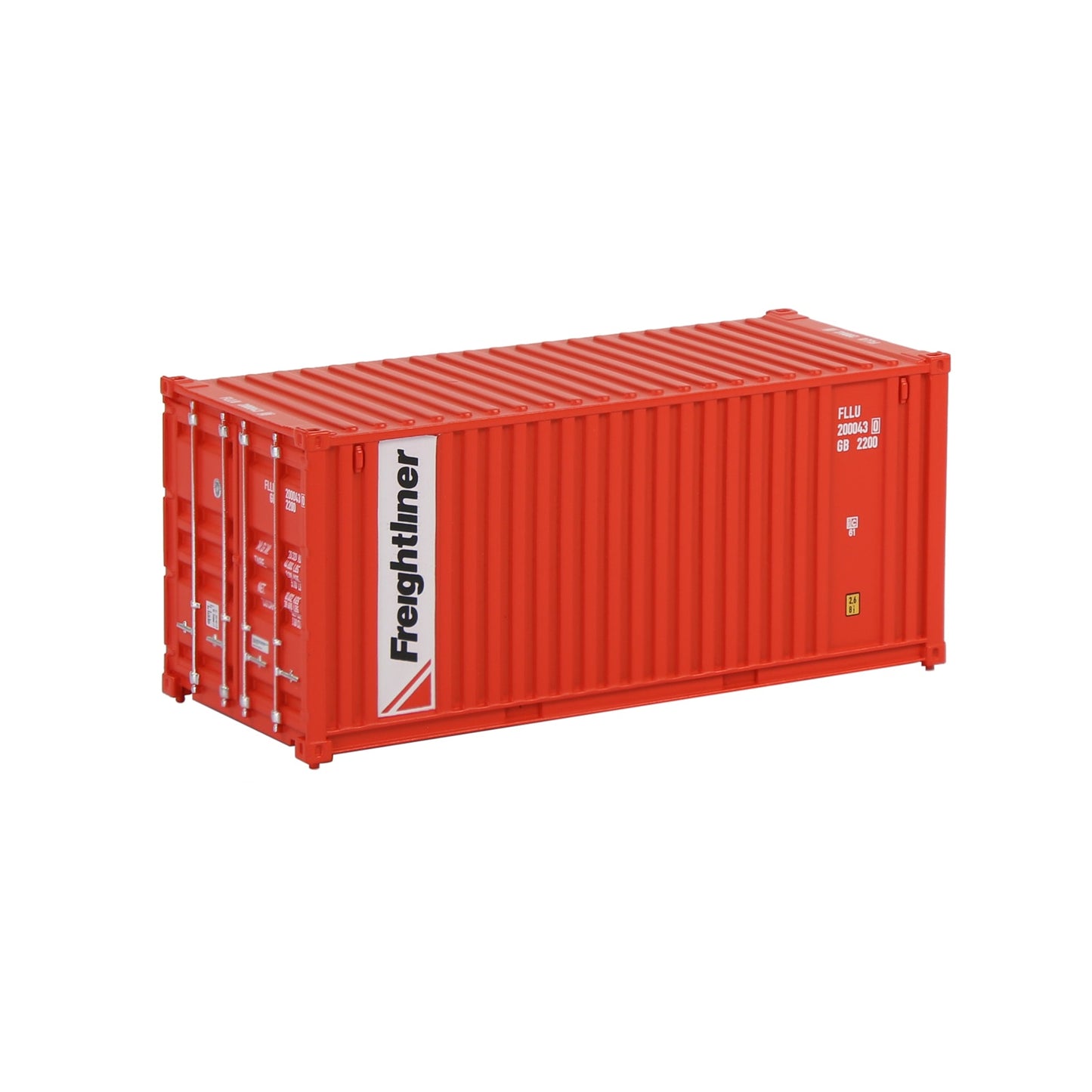 Evemodel 1pc HO Scale 1:87 20ft Shipping Container Model Railway Cargo Box 20' Container C8726