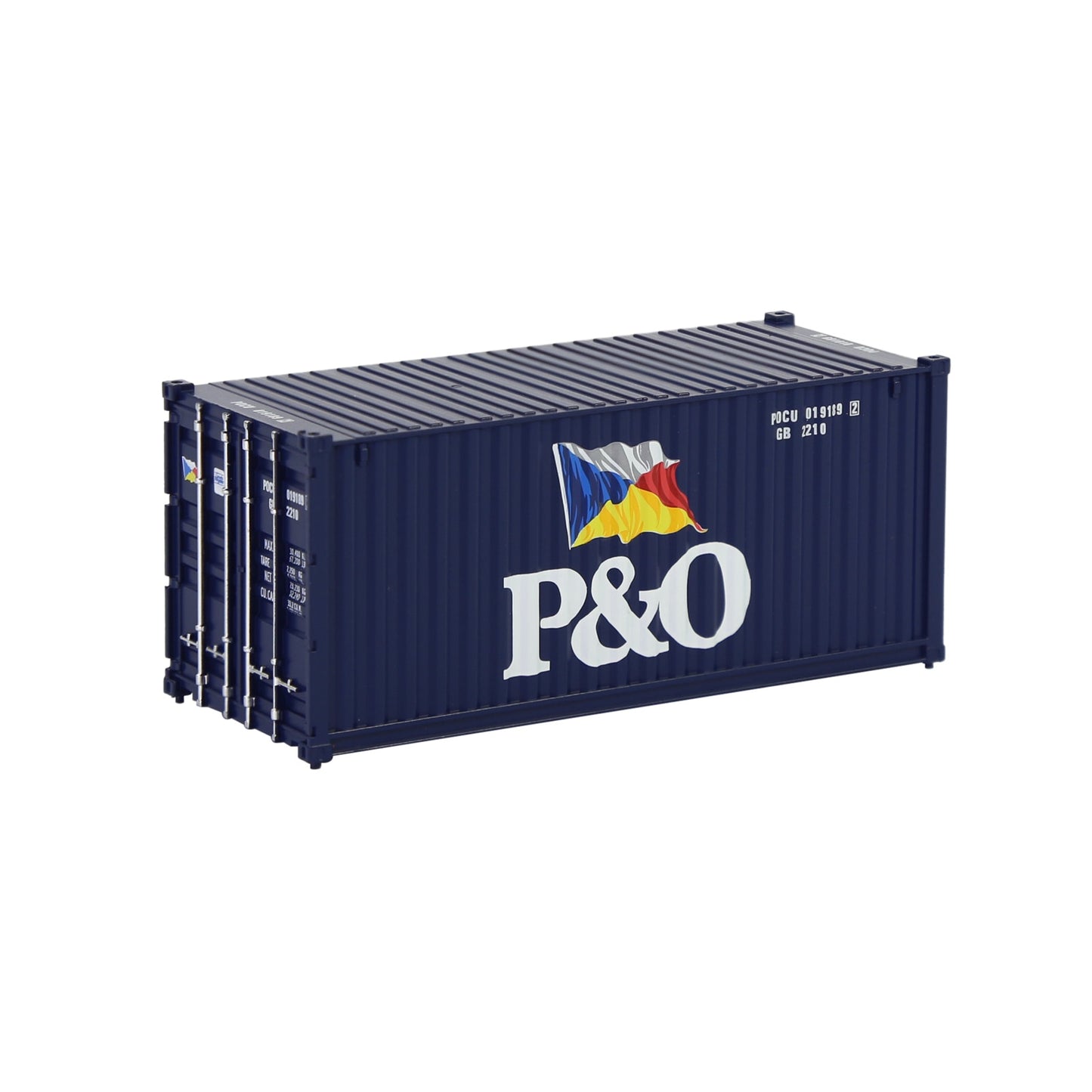 Evemodel 1pc HO Scale 1:87 20ft Shipping Container Model Railway Cargo Box 20' Container C8726