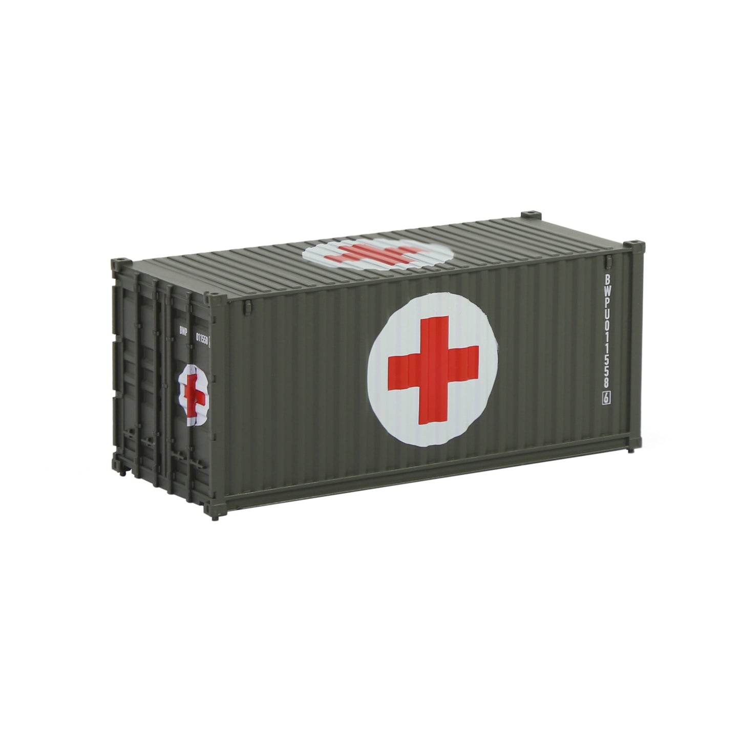 Evemodel 1pc HO Scale 1:87 20ft Shipping Container Model Railway Cargo Box 20' Container C8726