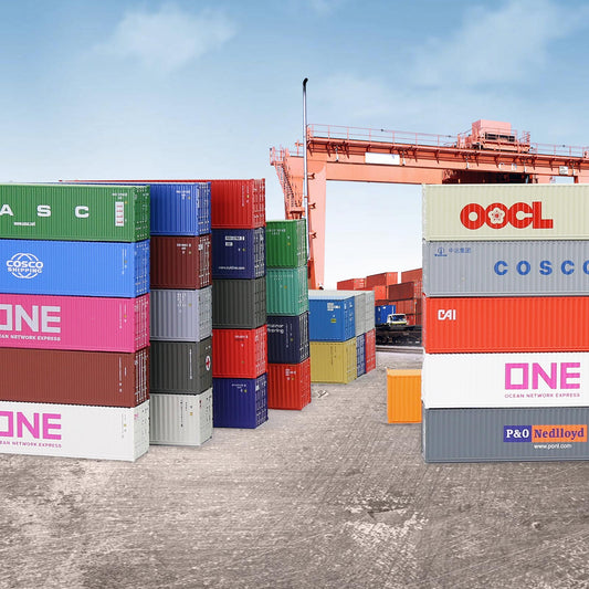 Evemodel Container 1 Unit N Scale 1:160 40ft Shipping Container 40' Cargo Box with Magnets C15008