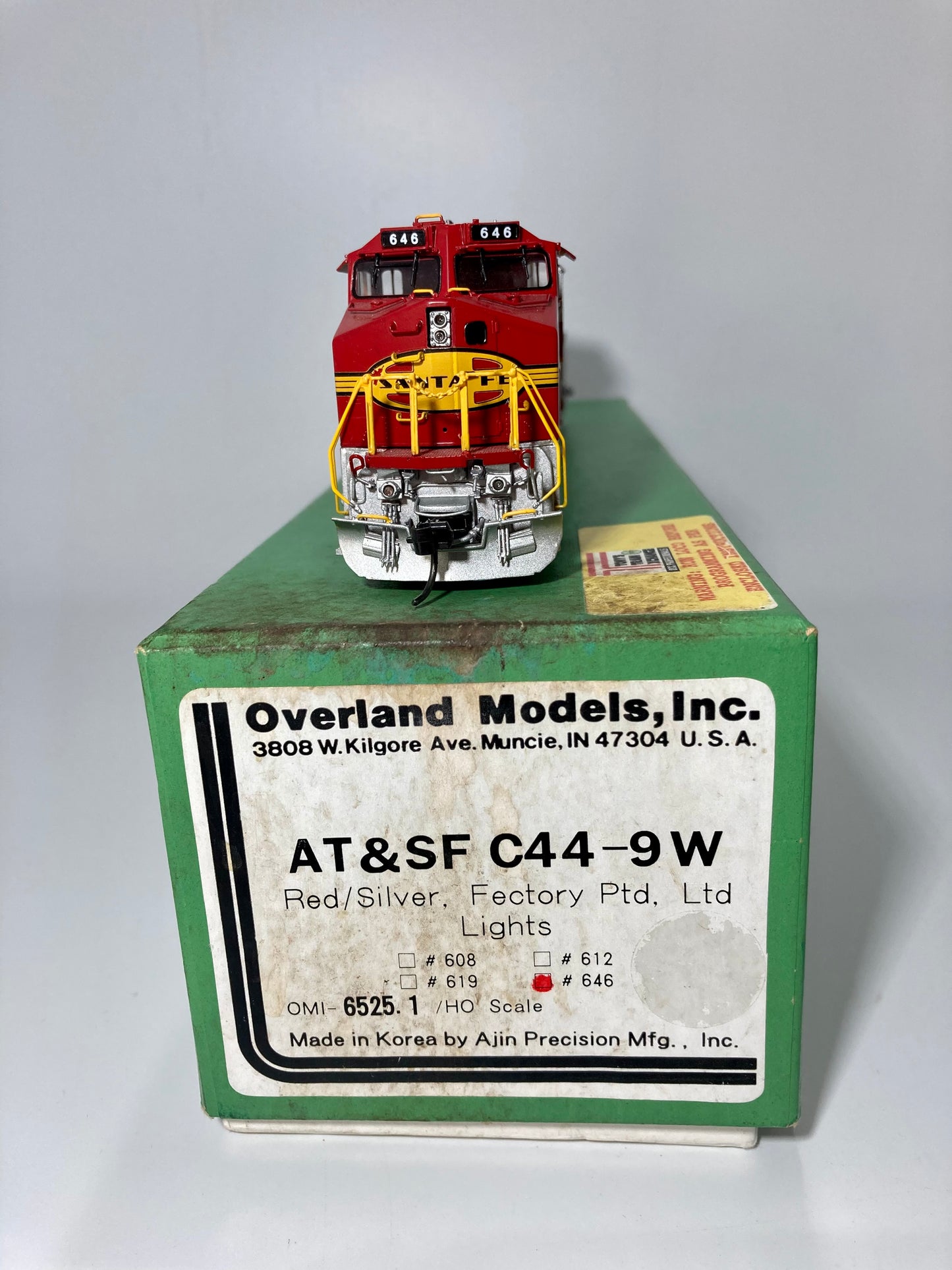 Overland Models Brass ATSF C44-9W #646 OMI-6525.1 DCC & Sound